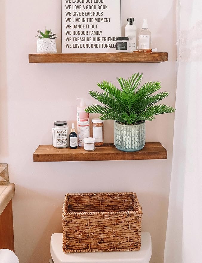 DILATATA Faux Plant Indoor in Ceramic Pot 13" Artificial Potted Sago Palm Fake House Plants for Desk Office Bathroom Garden Decoration