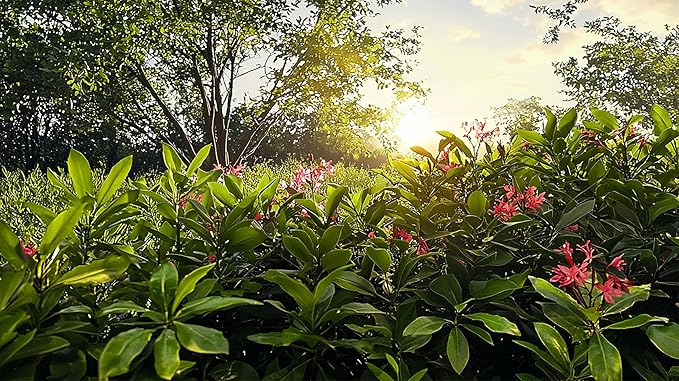 Nora Grant Ixora Plant | 3 Live Plants | Vibrant Pink Blooms | Tropical Flowering Shrub | Ideal for Landscapes & Gardens | Lush Decorative Foliage | Ixora coccinea
