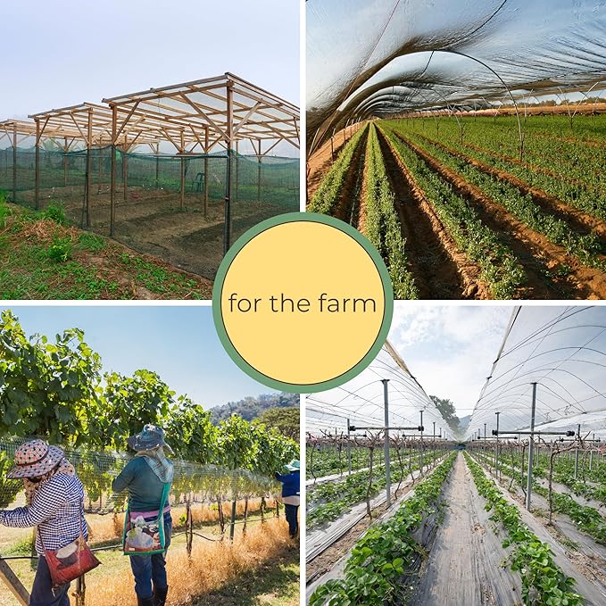 50‑Pack Extra Large, Thickened Heavy‑Duty Shade Cloth Clips – Reusable Sun Shade Net & Anti‑Bird Netting Clamps, Lock‑Grip Tarp Clips for Garden, Patio Awnings & Greenhouse Fabric