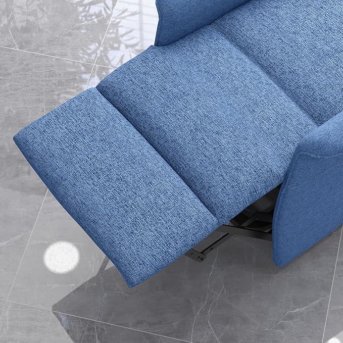 HOMCOM Power Lift Recliner Chair for Elderly, Easy Assembly, Fabric Lift Chair for Adults, Recliner Sofa with Remote Control, Side Pockets for Living Room, Blue