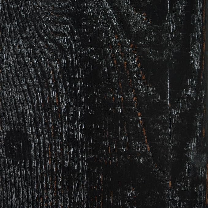 Signature Design by Ashley Valebeck Casual Round Faux Leather Upholstered Backless Counter Height Bar Stool with Footrest and Nailhead Trim, Black