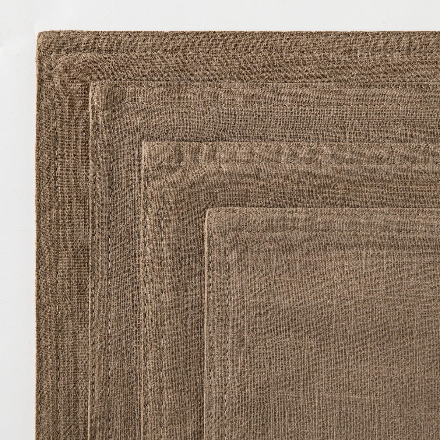 MIULEE Khaki Linen Pillow Covers Pack of 4 Decorative Natural Solid Throw Pillow Covers Soft Accent Boho Farmhouse Couch Pillowcases Modern Home Decors for Living Room Bed Sofa 18x18 Inch