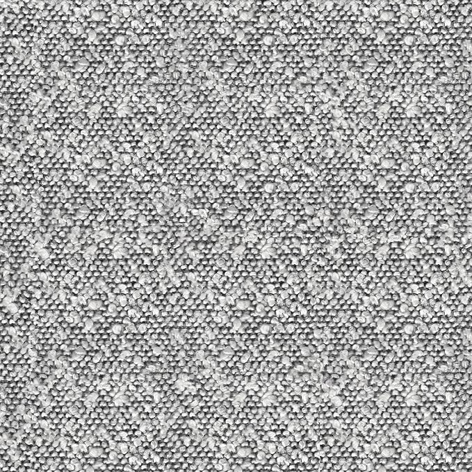 Upholstered 360° Barrel Back Swivel Chair | Accent Chairs for Living Room & Bedroom | Decorative Home Furniture, White Boucle with Gray Yarn