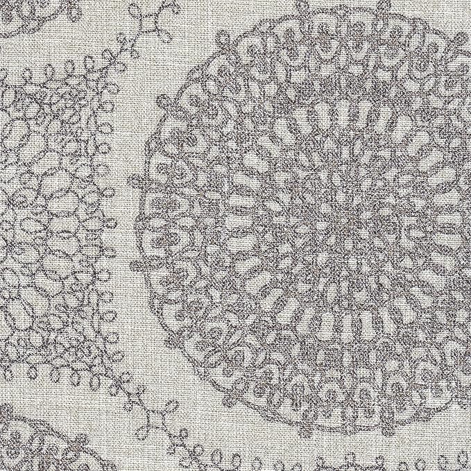 HomePop Barrel Shaped Accent Chair, Grey Medallion