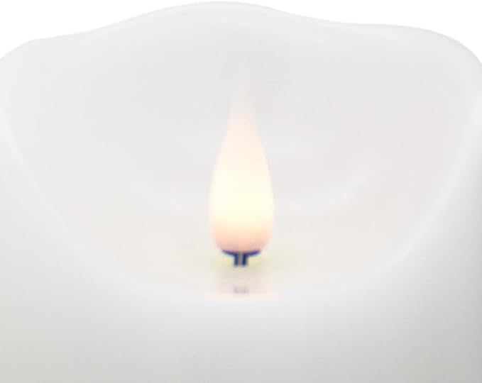 Flameless LED Candles (White, Set of 3 (4",5",6"))