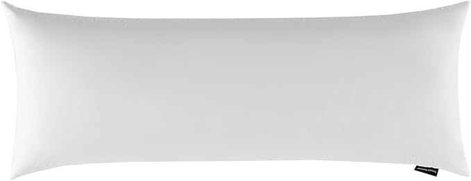 14x36 Lumbar Pillow Inserts for Bed, 2 Pack - Feather and Down Throw Pillow Inserts for Living Room Couch Bed Sofa