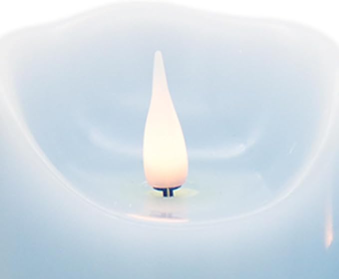 Flameless LED Candles (Blue, Set of 3 (4",5",6"))