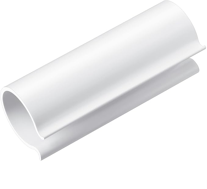 Jetec 16 Pcs PVC Pipe Clamps Greenhouses Strap Clips 2.4 Inches Long Summer PVC Water Pipe Clamps Strap Clips for Woodworking(for 1/2 Inch PVC Pipe,White)