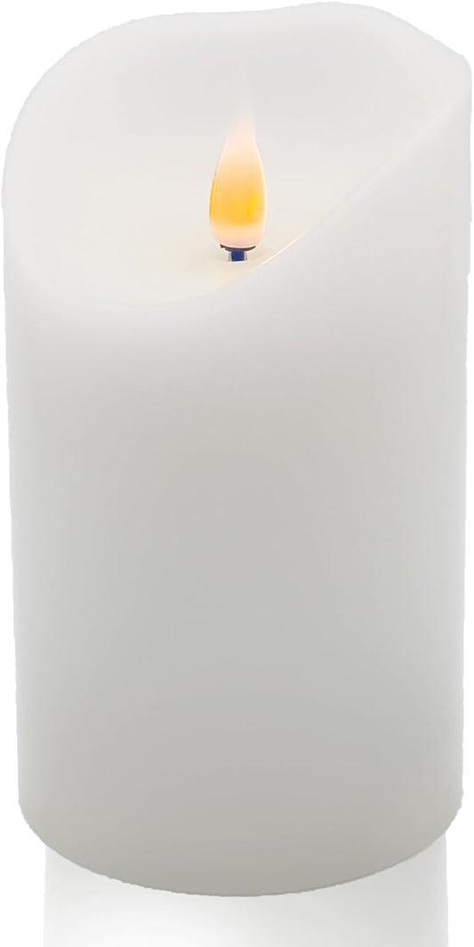 Flameless LED Candles (White, 5 Inch)