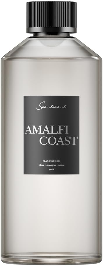 Diffuser Oil - Amalfi Coast | Aromatherapy Fragrance | Inspired by W Hotels® | Notes of Bergamot, Lemongrass, Jasmine, Lily, Magnolia & Koa Wood (500 mL)
