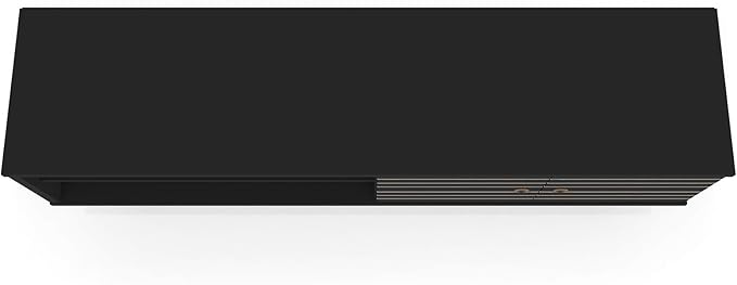 Manhattan Comfort Liberty Mid Century Modern TV Stand for Televisions up to 60 Inches, Bedroom and Living Room Entertainment Center with Storage, Shelves, and Cabinet, 63" Wide, Black