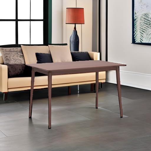 Dining Table Kitchen Table Dining Room Table Small Kitchen Table for Small Spaces Table Modern Home Furniture Dinner Table Rectangular (Dark Brown)