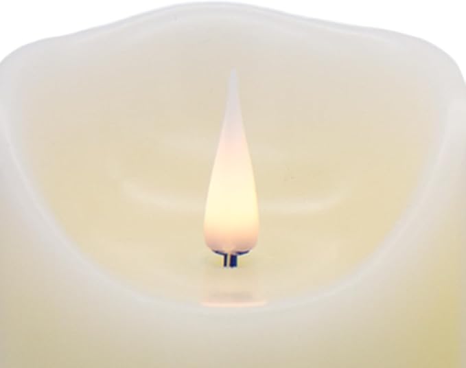 Flameless LED Candles (Ivory, Set of 2 (5 Inch)