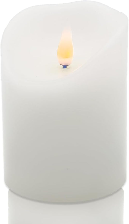 Flameless LED Candles (White, 4 Inch)