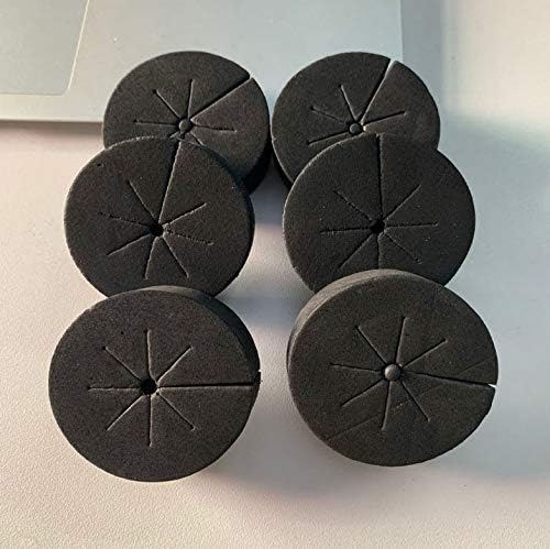 SUCOHANS 100 Pack Cloning Collars Inserts Premium Grade Foam, Cloner Collars, Better Than Neoprene for Hydroponics Plant Germination in DIY Cloner & Clone Machines, Fits 2 Inch Net Cups (Black)
