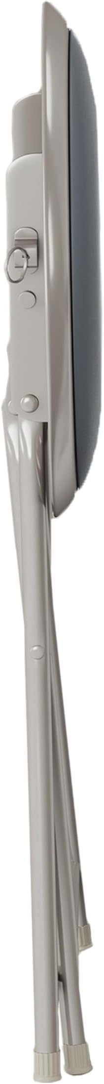 Folding Bar Stools - Set of 4 Heavy-Duty 18-Inch Stool with 225lb Capacity and Padded Seats for Dorm, Recreation or Game Room by Lavish Home (Gray)