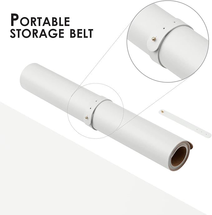 Cork Desk Mat - Dual-Sided Desk Pad for Office and Home - Desk Organization and Accessories - Ideal for Large Mouse Pad and Desk Mats on Top of Desks(White,27.6"x 13.8")