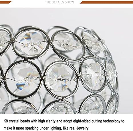 Crystal Candle Holders, 3 Arms Crystal Candelabras, Coffee Table Decorative Centerpieces for Living Room,Dinning Room Christmas Decoration, Wedding Decor,Home Decor,Wedding Gifts(Silver)