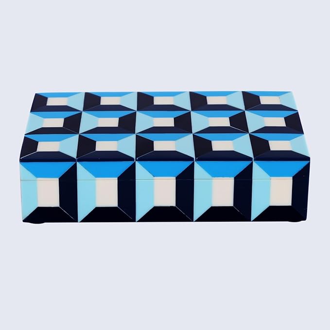 Handicrafts Home Handmade Patisserie Collection Decorative Jewelry Box Organizer – Keepsakes, Trinkets, and Home Decor – Antique Coffee Table Storage, Memory Box, Farmhouse Style Decor Modern, 8x5x2