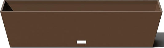 Veradek Pure Series Window Box Planter - Long Rectangular Planter for Indoor or Outdoor Windowsill/Balcony | Durable All-Weather Use with Drainage Holes | Modern Decor for Herbs, Small Plants, Flowers