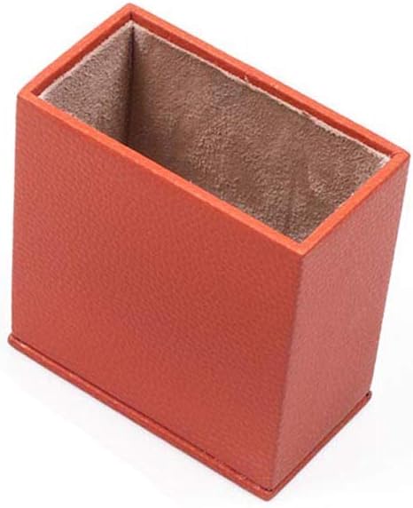 MOOGCO Bonded Set Luxury Leather Desk Pad & Desk Organization Essentials Desk Organizer Leather Desk Organizer (Orange)