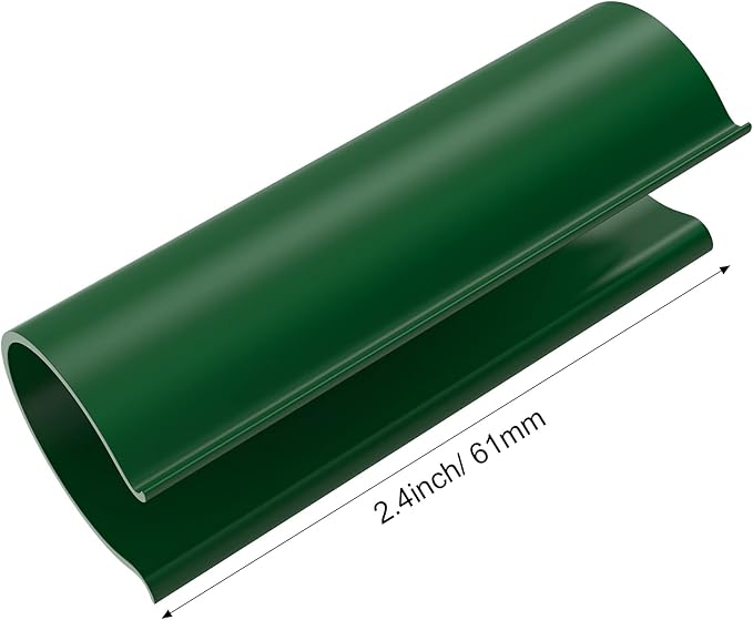 Jetec 16 Pcs PVC Pipe Clamps Greenhouses Strap Clips 2.4 Inches Long Summer PVC Water Pipe Clamps Strap Clips for Woodworking(for 1/2 Inch PVC Pipe,Green)