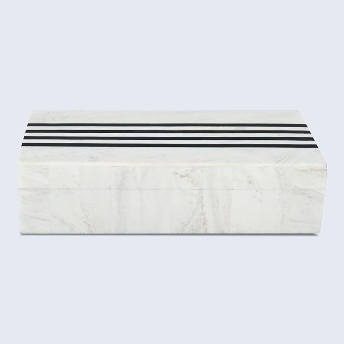 Handicrafts Home Handmade Mono Collection Decorative Jewelry Box Organizer – Keepsakes, Trinkets, and Home Decor – Antique Coffee Table Storage, Memory Box, Farmhouse Style Decor Sprint, 10x4.5x2.5