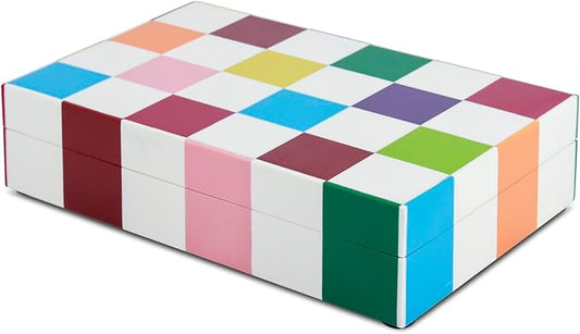 Handicrafts Home Handmade Medley Jester Collection Decorative Jewelry Box Organizer – Keepsakes, Trinkets, and Home Decor – Antique Coffee Table Storage, Memory Box, Farmhouse Style Decor, 8x5x2