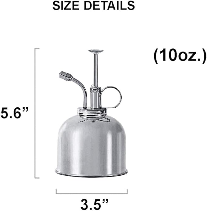 Watering Can Indoor Plants - Nickel Plant Mister - Stylish and Rust Resistant Watering Cans for Healthy Hydration - Prevents Overwatering