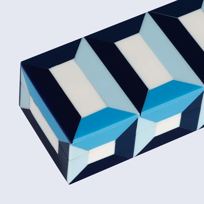 Handicrafts Home Handmade Patisserie Decorative Jewelry Box Organizer – Keepsakes, Trinkets, and Home Decor – Antique Coffee Table Storage, Memory Box, Farmhouse Style Decor Modern, 10x2.5x1.5