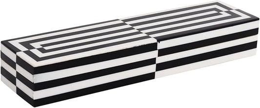 Handicrafts Home Handmade Puzzle Collection Decorative Jewelry Box Organizer – Keepsakes, Trinkets, and Home Decor – Antique Coffee Table Storage, Memory Box, Farmhouse Style Decor Slide, 10x2.5x1.5