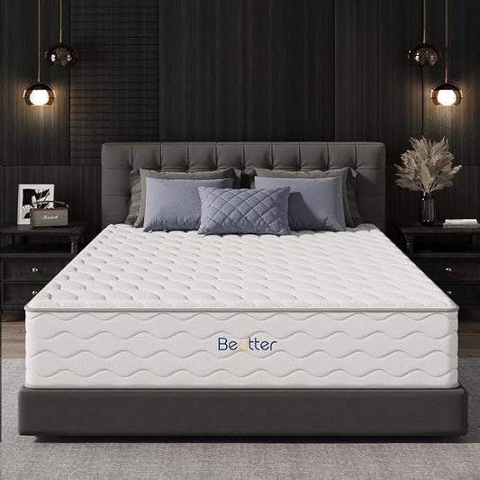 14 Inch Queen Hybrid Mattress, 7-Zone Green Tea & Charcoal Cooling Gel Memory Foam Mattress in a box,Pocketed Springs for Isolate Motion, Pressure Relief, CertiPUR-US Certified, Support Comfort