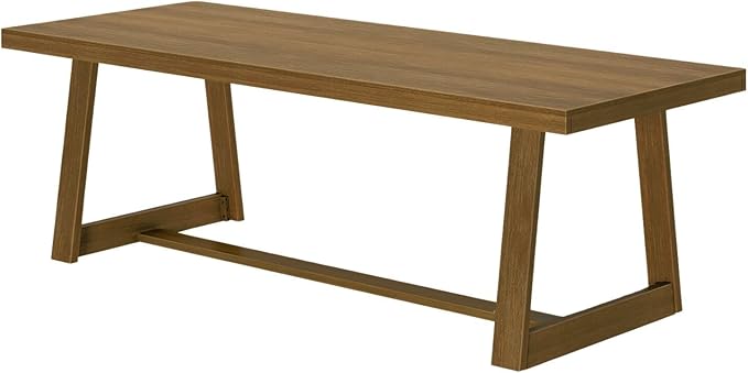 Classic Rectangular Dining Room Table (94in / 2380mm), Pecan Wirebrush