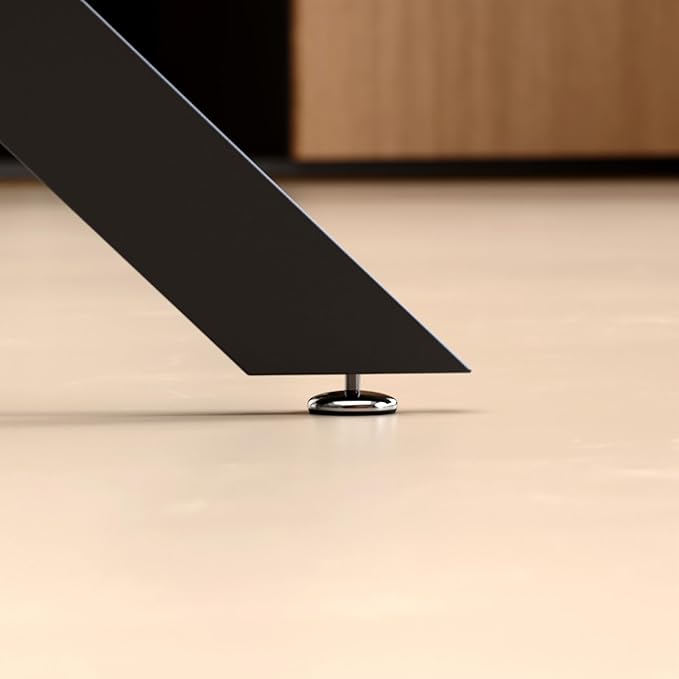 Glass Dining Table Modern Kitchen Table with Black Metal Legs 36 Inch Small Round Dining Table for Apartment Kitchen Dining Room