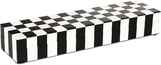 Handicrafts Home Handmade Puzzle Collection Decorative Jewelry Box Organizer – Keepsakes, Trinkets, and Home Decor – Antique Coffee Table Storage, Memory Box, Farmhouse Style Decor Check, 10x2.5x1.5