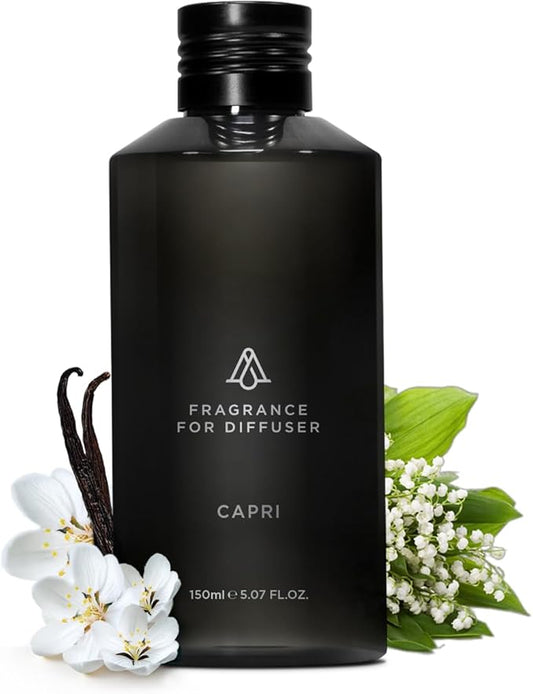 AromaPlan Hotel, Home Luxury Scents, Capri 5.07 Fl Oz (150ml) | Fragrance for Cold Air & Waterless Diffuser Oil | Home Luxury & Hotel Scent for Aromatherapy-USA Made, Bigger Bottle & Longer Lasting