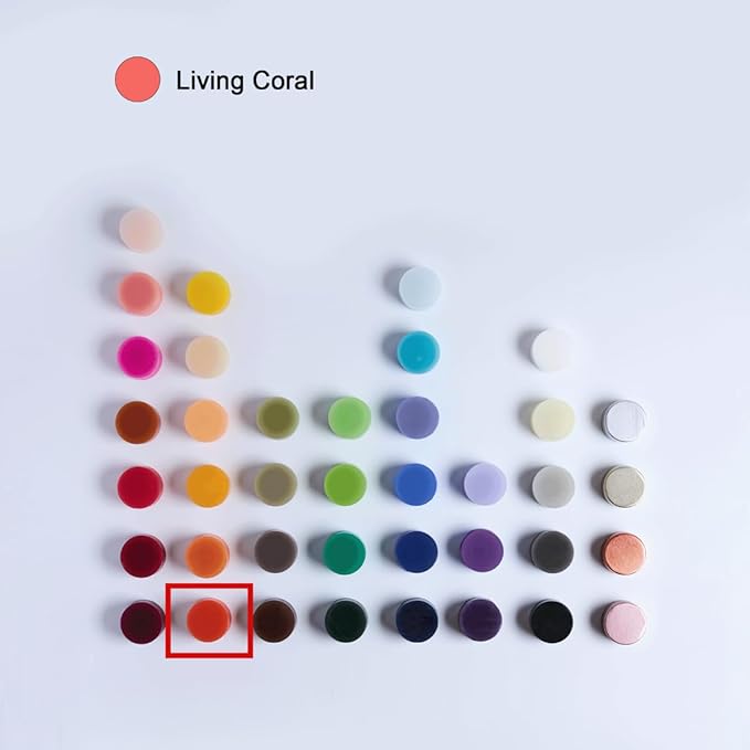 MOZEAL Hand-Poured, 3 Inch Living Coral Round Ball Candles - Elegant Living Coral Round Pillar Candles Set of 3, Dripless, Unscented, Smokeless, Ideal for Summer Parties.