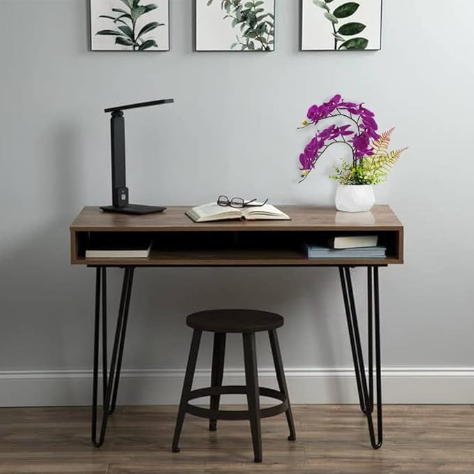 LESING Artificial Potted Orchid Flower for Table Centerpieces,Real Touch Fake Orchid Flowers in Vase for Home Decoration (Style 1,White Vase)