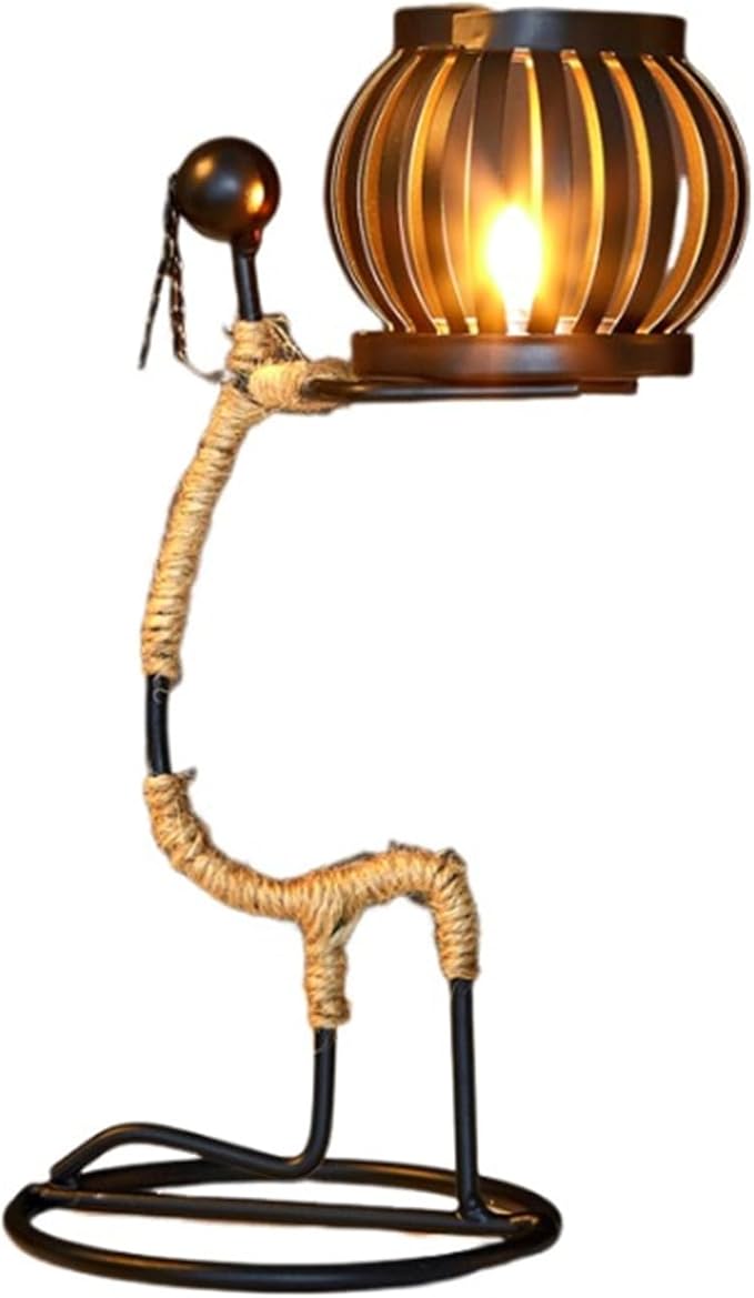 Notart Art Gallery | Creative African Tribal Lady Candle Holders, Tribal Lady Candle Holder Centerpieces, Iron Candlestick Holders for Home, Bar,Dining Table Decor, Personalizable Style Shelf Décor