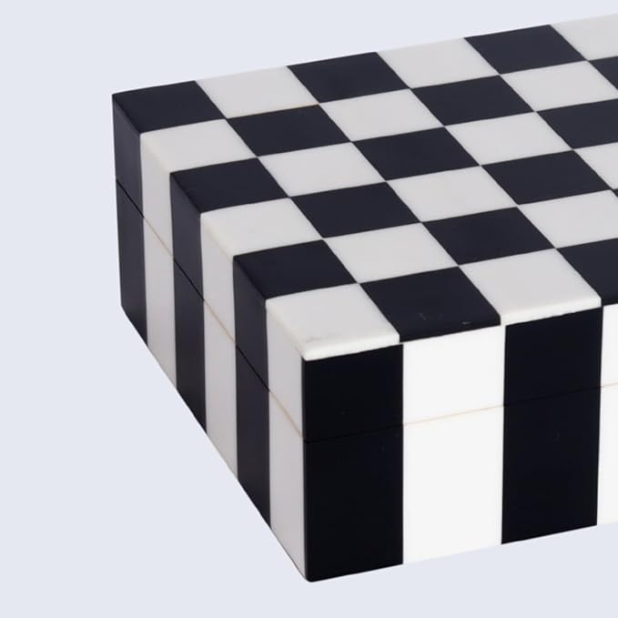 Handicrafts Home Handmade Puzzle Collection Decorative Jewelry Box Organizer – Keepsakes, Trinkets, and Home Decor – Antique Coffee Table Storage, Memory Box, Farmhouse Style Decor Check, 8x5x2