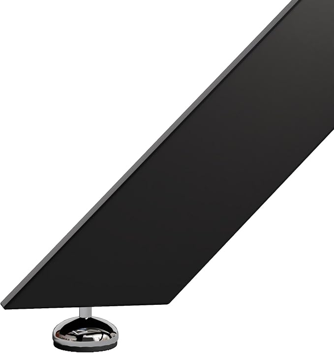 Round Glass Dining Table with Crossed Metal Legs, 31.5" Modern Glass Kitchen Table for Dining Room Kitchen, Black