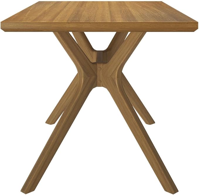 Plank+Beam Verso Rectangular Dining Table, 48 Inch Solid Wood Kitchen & Dining Room Table, Minimalist Table for Dining Room, Modern Dinner Table, Pecan