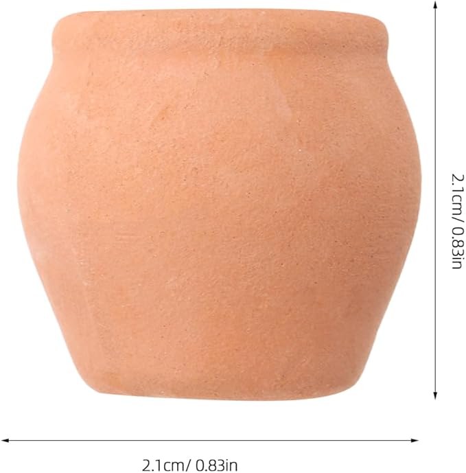 Milisten 8pcs Small Terracotta Pots Indoor Use Miniature Clay Pots Tiny Pottery Planter for Succulent Plants and Desktop Decoration