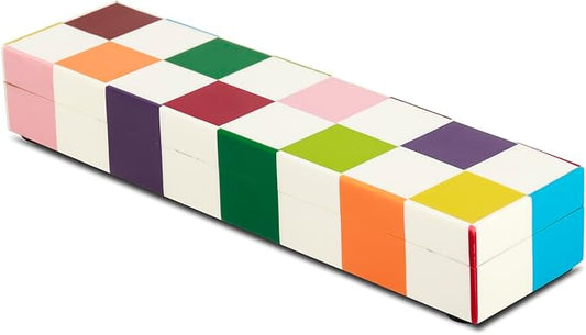 Handicrafts Home Handmade Medley Jester Collection Decorative Jewelry Box Organizer – Keepsakes, Trinkets, and Home Decor – Antique Coffee Table Storage, Memory Box, Farmhouse Style Decor, 10x2.5x1.5