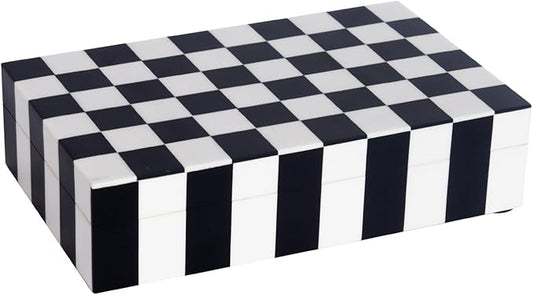 Handicrafts Home Handmade Puzzle Collection Decorative Jewelry Box Organizer – Keepsakes, Trinkets, and Home Decor – Antique Coffee Table Storage, Memory Box, Farmhouse Style Decor Check, 8x5x2