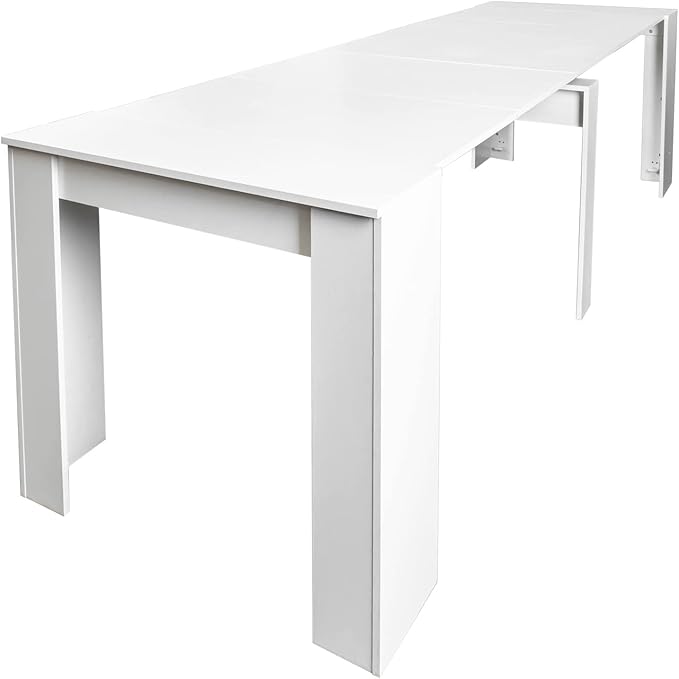 Extendable Console Dining Table for 6-10, 20"-99" Modern Extendable Dining Room Table with Storage for Small Spaces, Easy Assembly