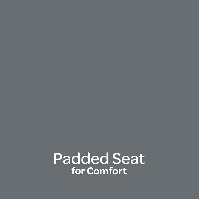 Folding Bar Stools - Set of 4 Heavy-Duty 18-Inch Stool with 225lb Capacity and Padded Seats for Dorm, Recreation or Game Room by Lavish Home (Gray)