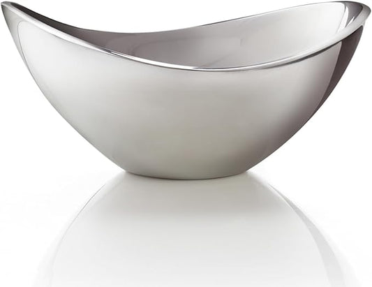 Nambé Butterfly Bowl - 6 Inch Small Decorative Accent Dish, Elegant Sculptural Design with Upward Curved Sides - Display Bowl for Candies, Keepsakes & Table Centerpiece, Alloy & Crystal