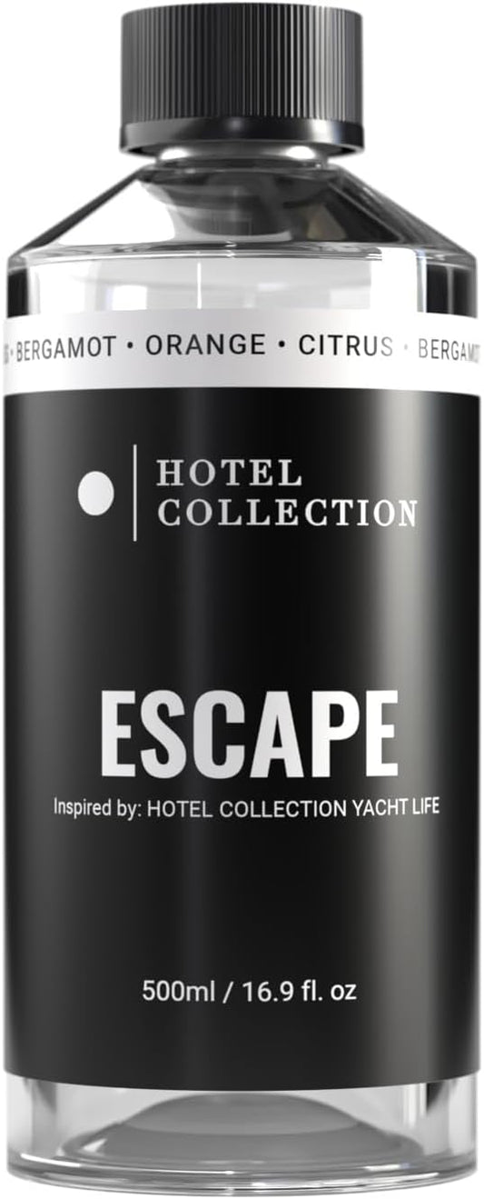 Hotel Collection Diffuser Oil - Escape - Aromatherapy Essential Fragrance Oil - Citron, Bergamot, and Orange - 500mL 16.9 Fl oz