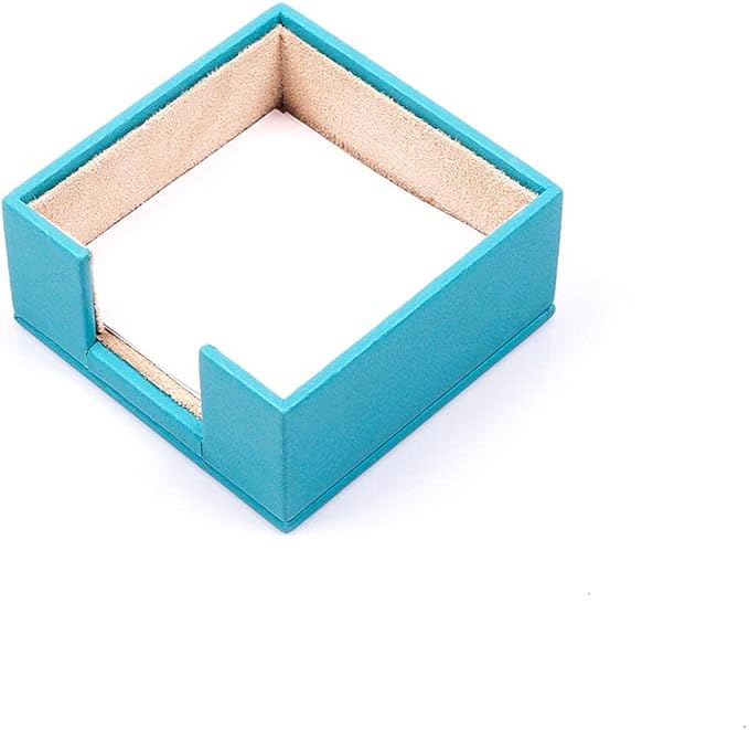 MOOGCO Bonded Set Luxury Leather Desk Pad & Desk Organization Essentials Desk Organizer Leather Desk Organizer (Turquoise)